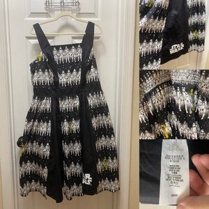 Star Wars Black and White Sleeveless Cocktail Sundress